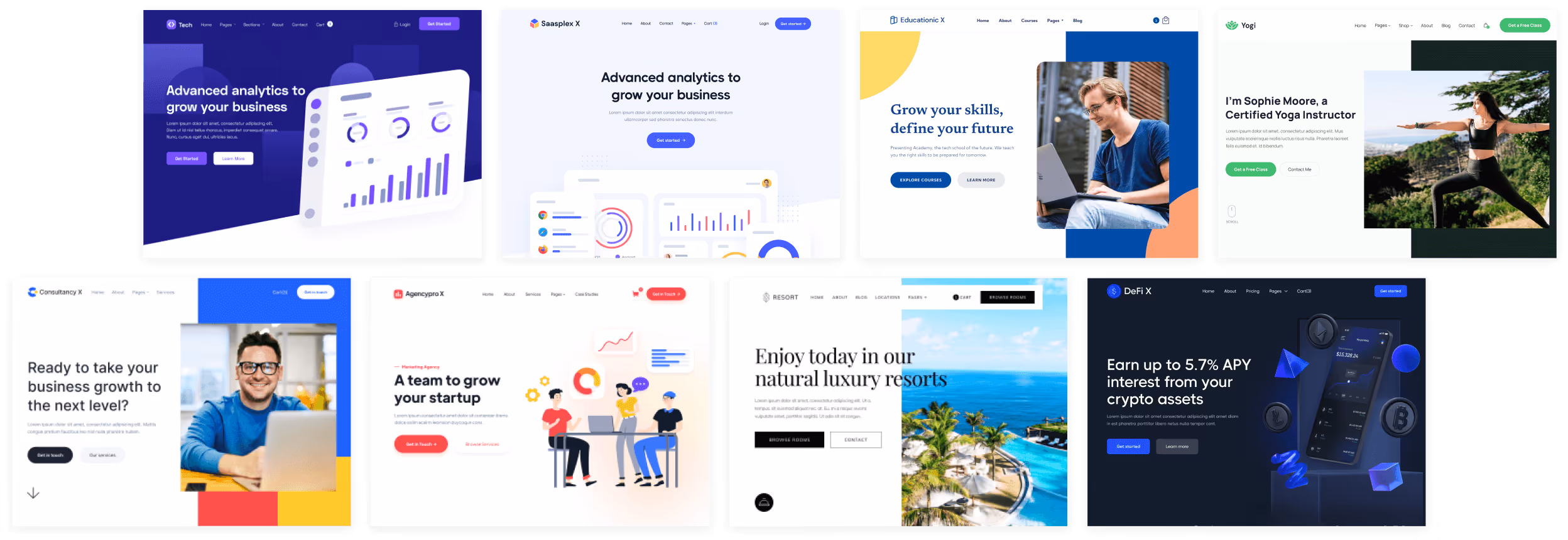 Suite X - Browse All Templates - Hotel Webflow Template