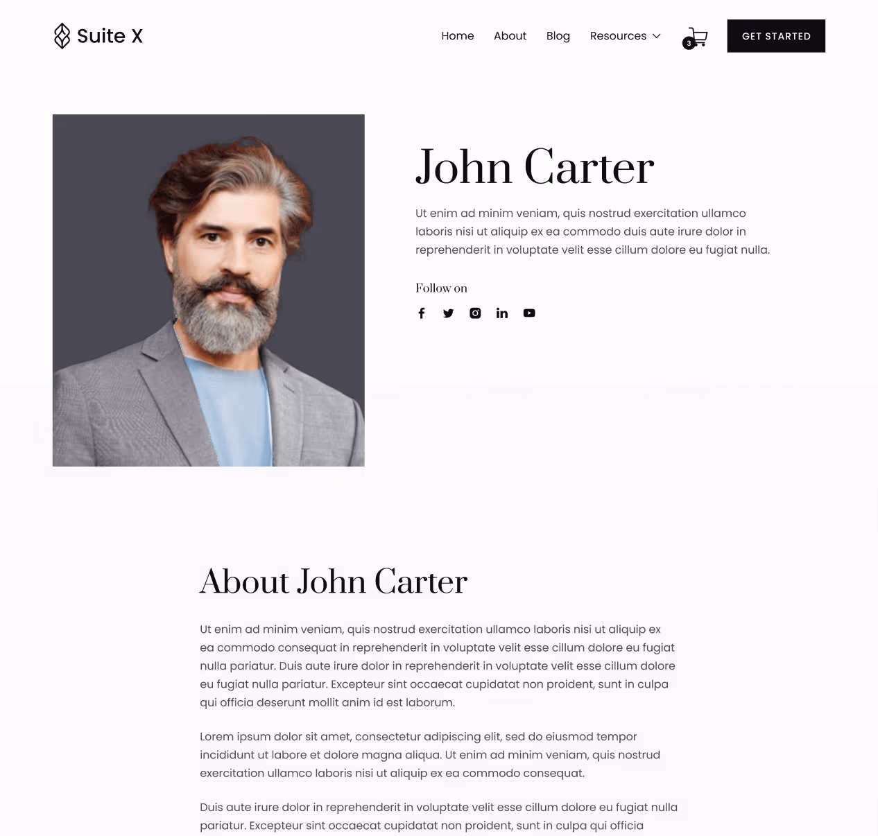 Suite X - Staff Single Page - Hotel Webflow Template
