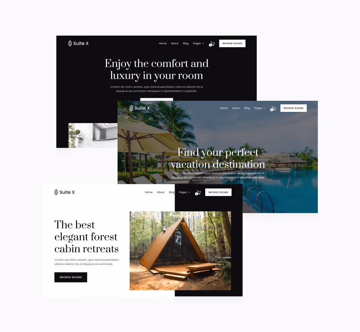 Suite X - 85+ Sections - Hotel Webflow Template