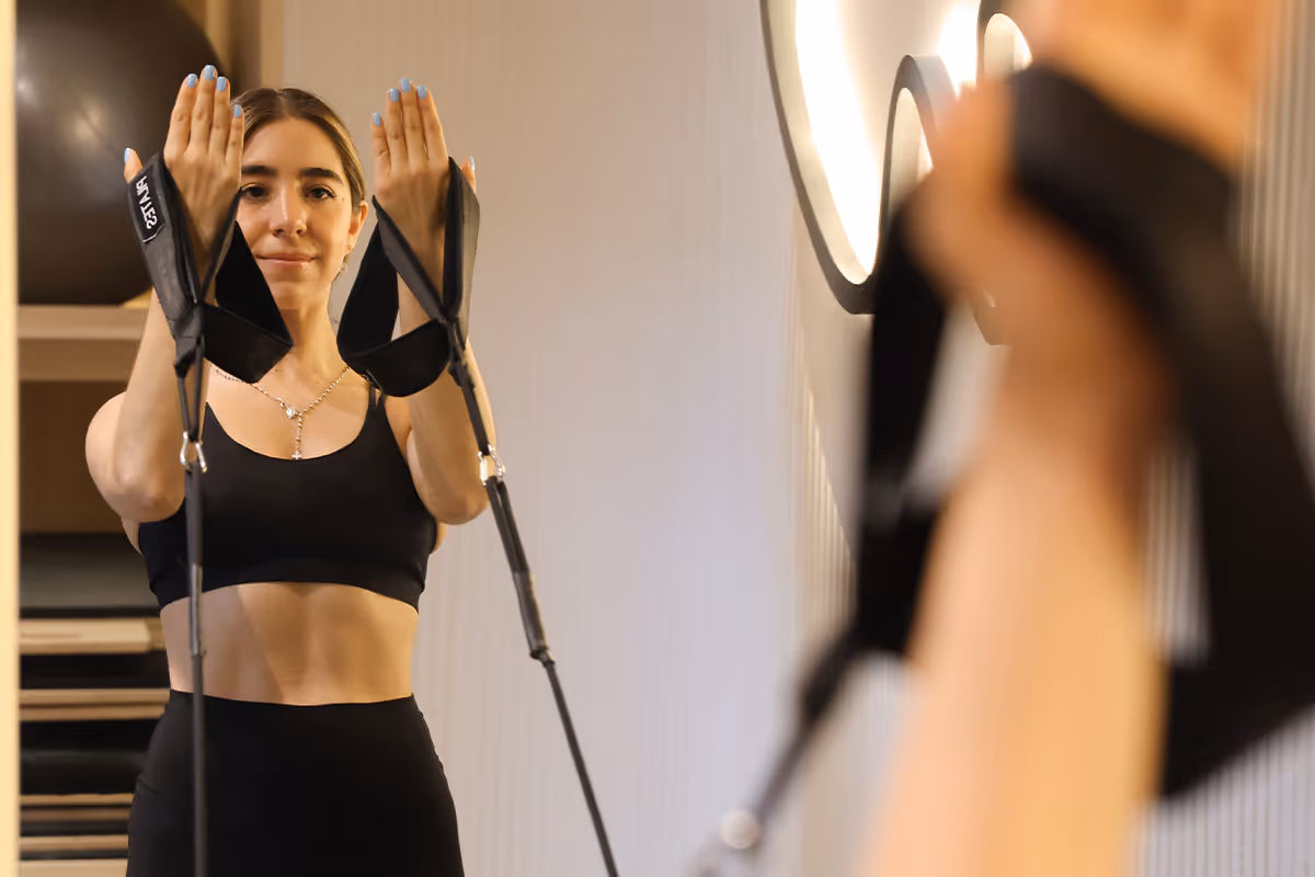 Clase de pilates strength.