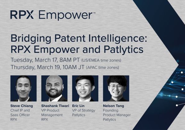 Bridging Patent Intelligence: RPX Empower and Patlytics