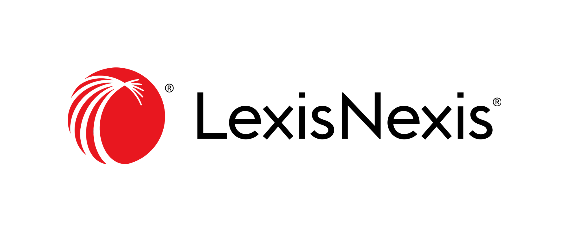 LexisNexis logo in red on black background