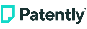 Patently logo with teal icon and text