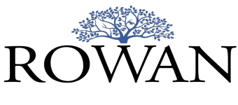 Rowan Patents logo with tree symbol and text