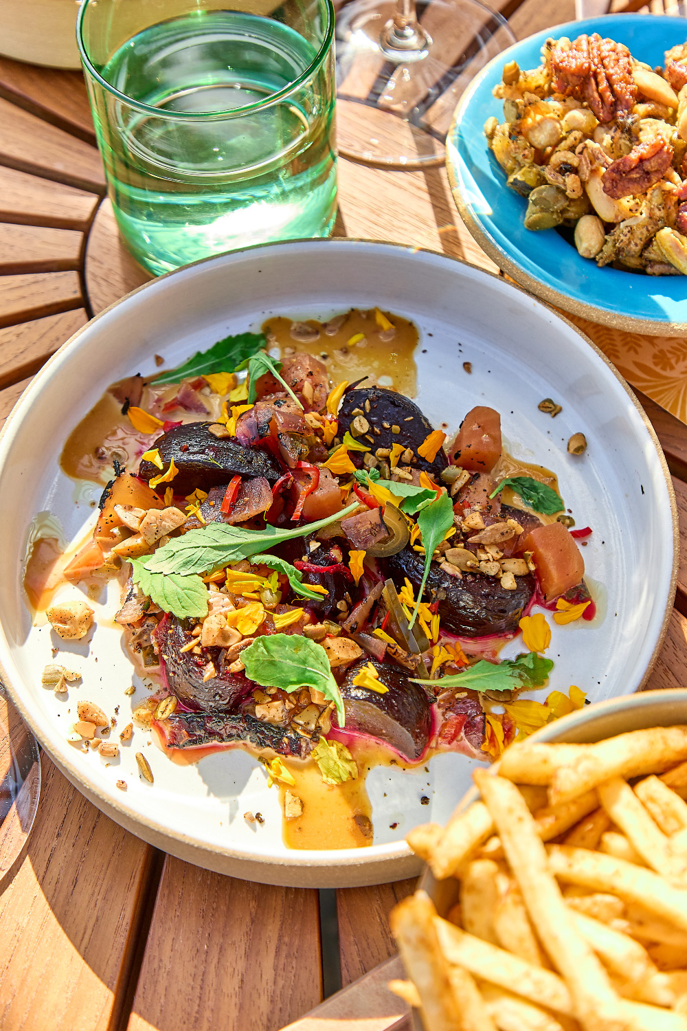 valley goat dish and table