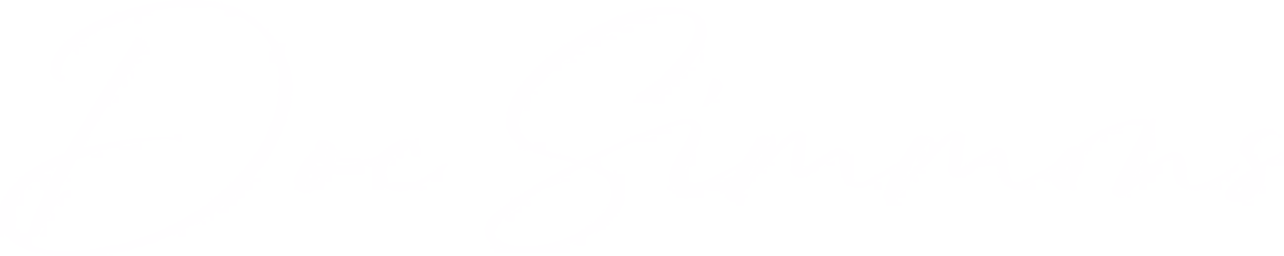 Doc Simmons Script Logo in white