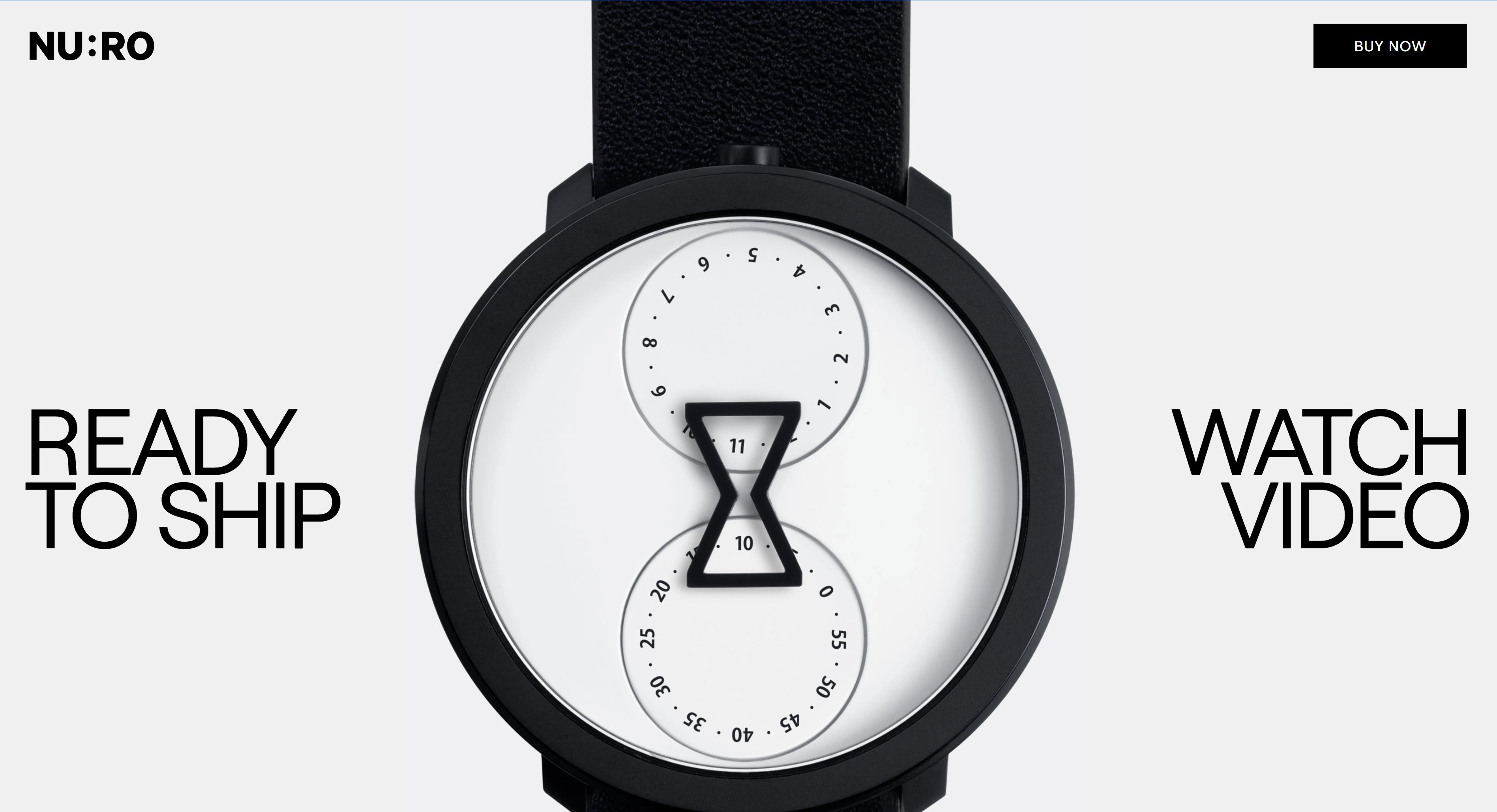 NU:RO luxury watch Webflow landing page by Jolly Web