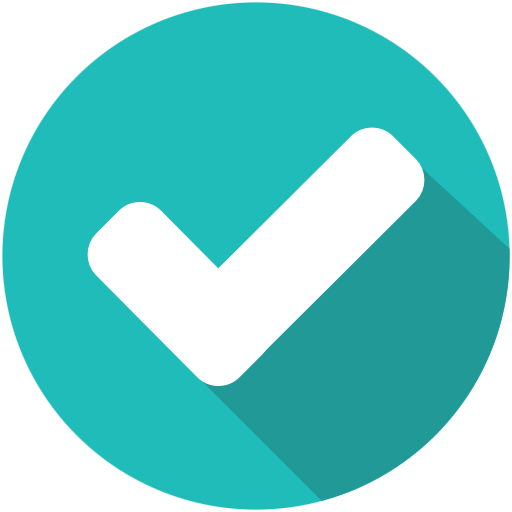 a picture of a checkmark inside a circle