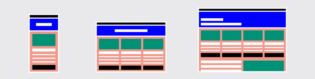 Source: An example from UXPin on how information is ideally projected on different screen sizes.