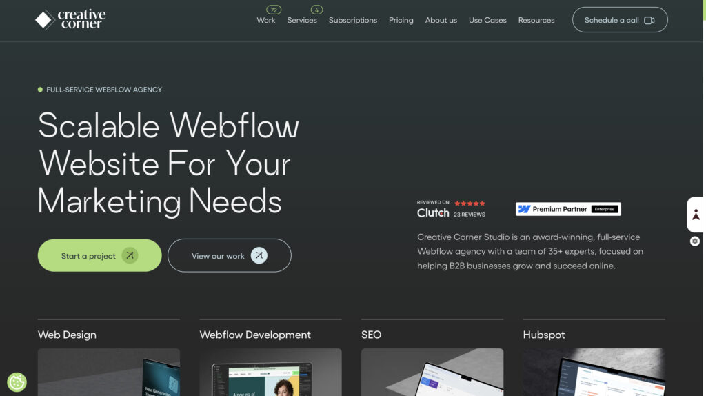 webflow agencies in australia