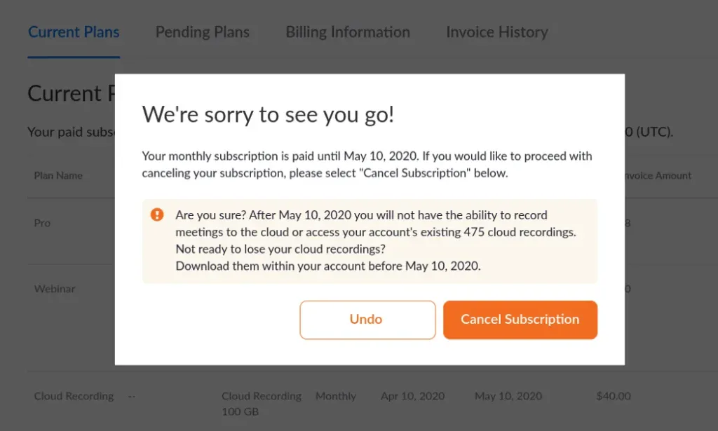 subscription ux
