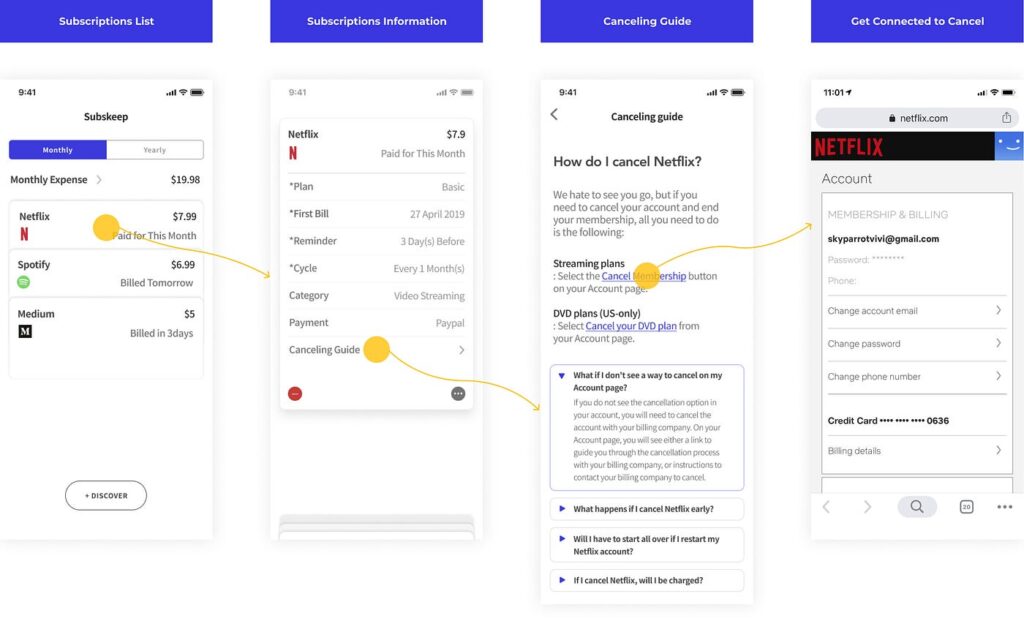 subscription ux