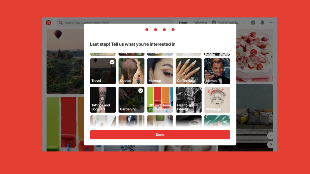 Pinterest’s Personalization