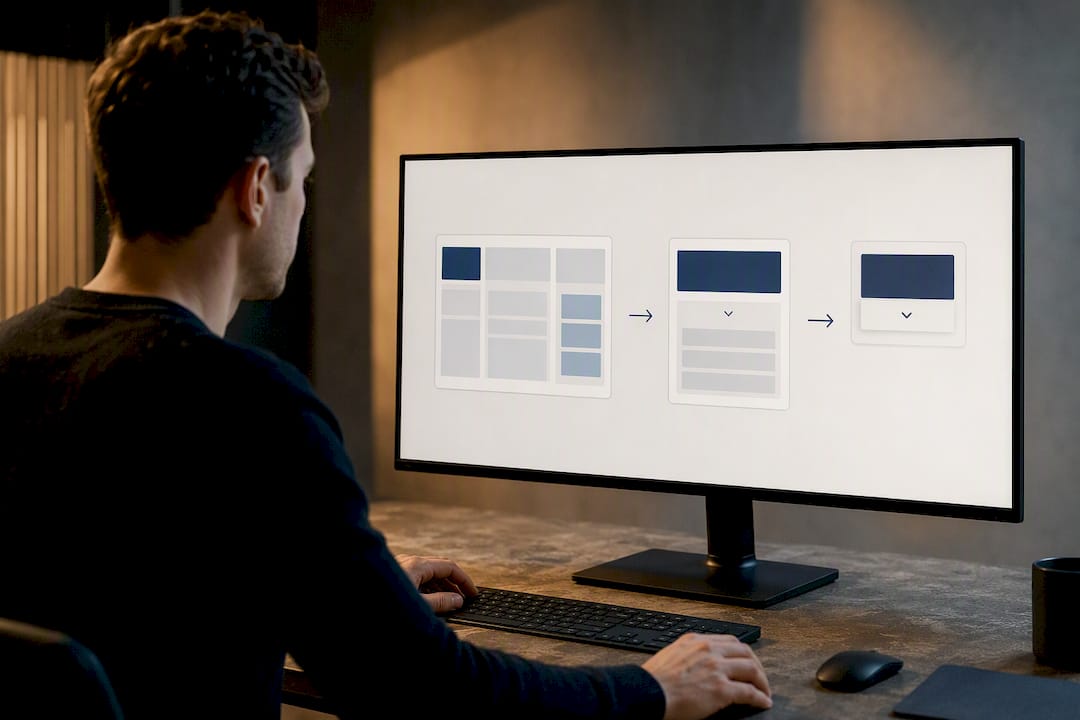 Responsive disclosure states across breakpoints