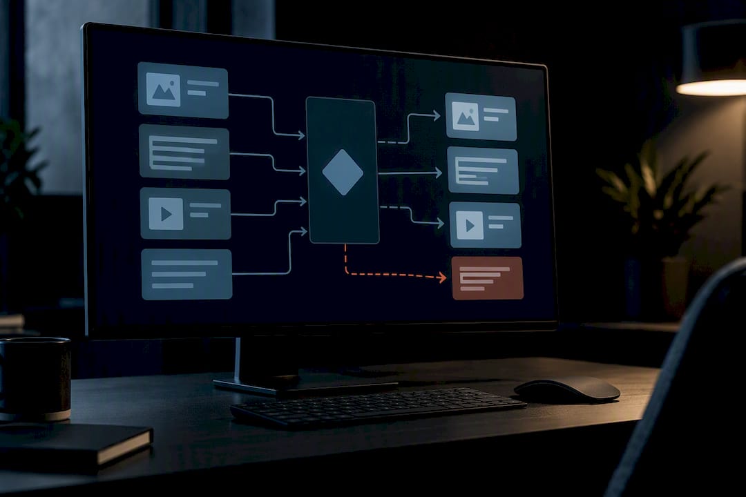 Illustration of CMS redirect mapping workflow