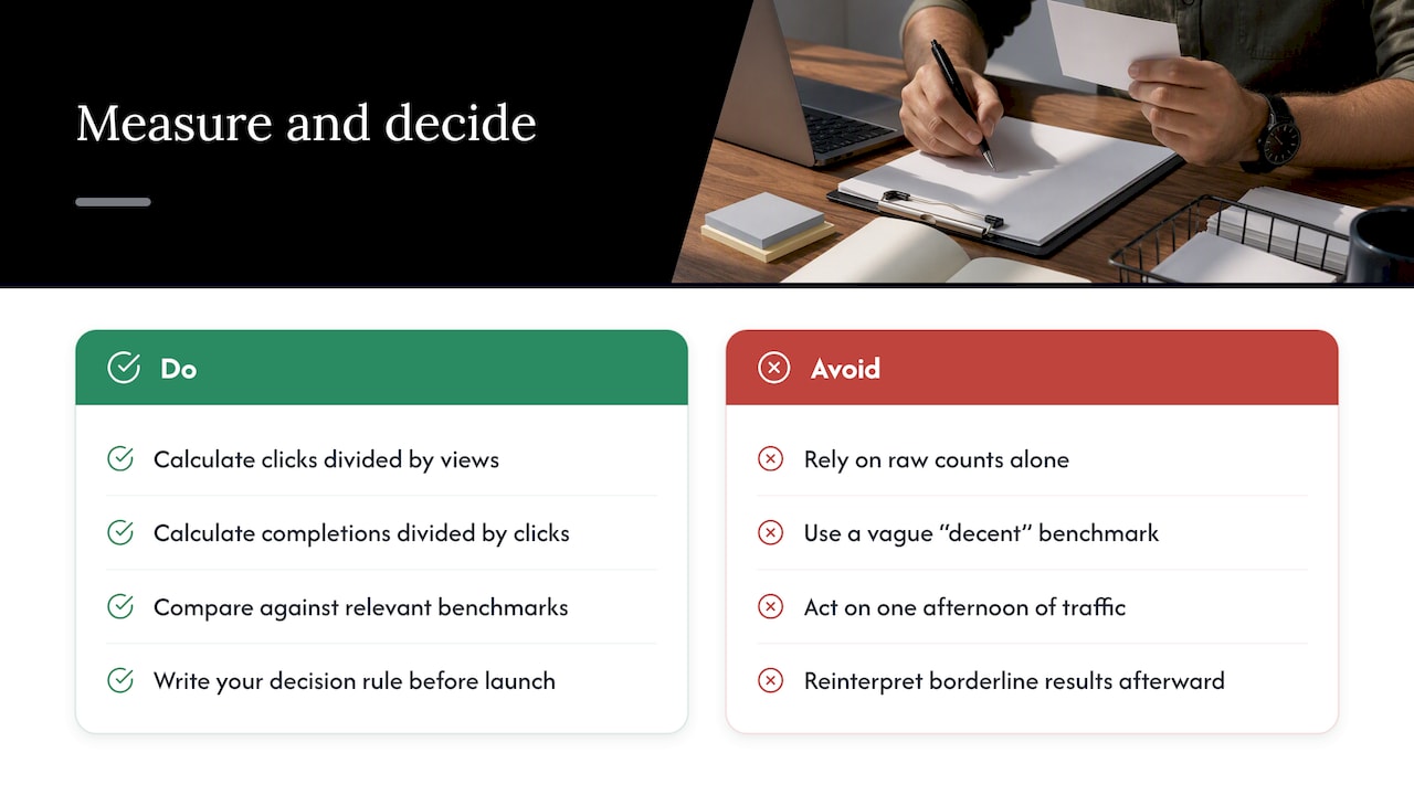 How Do You Measure Results and Decide What to Do Next? , overview diagram