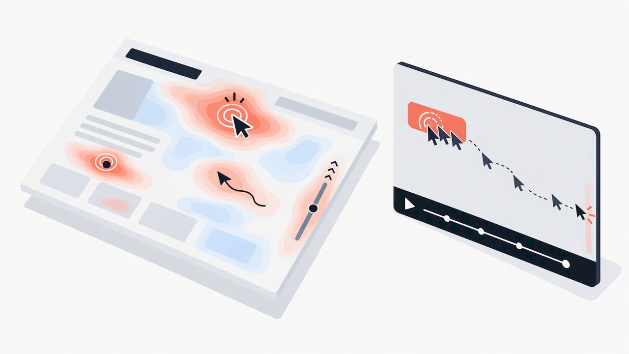 Heatmap activity alongside a recorded dead-button click