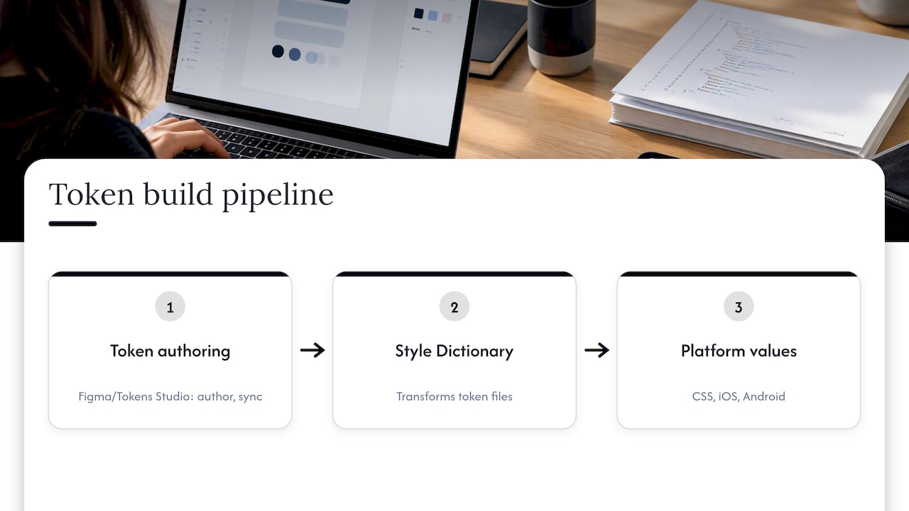 Token authoring and transformation flow
