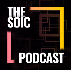 A colorful image of the SOIC Podcast poster