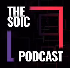 A colorful image of the SOIC Podcast poster