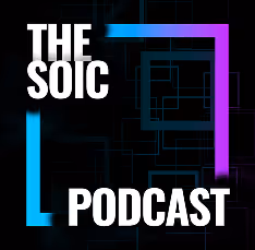 A colorful image of the SOIC Podcast poster