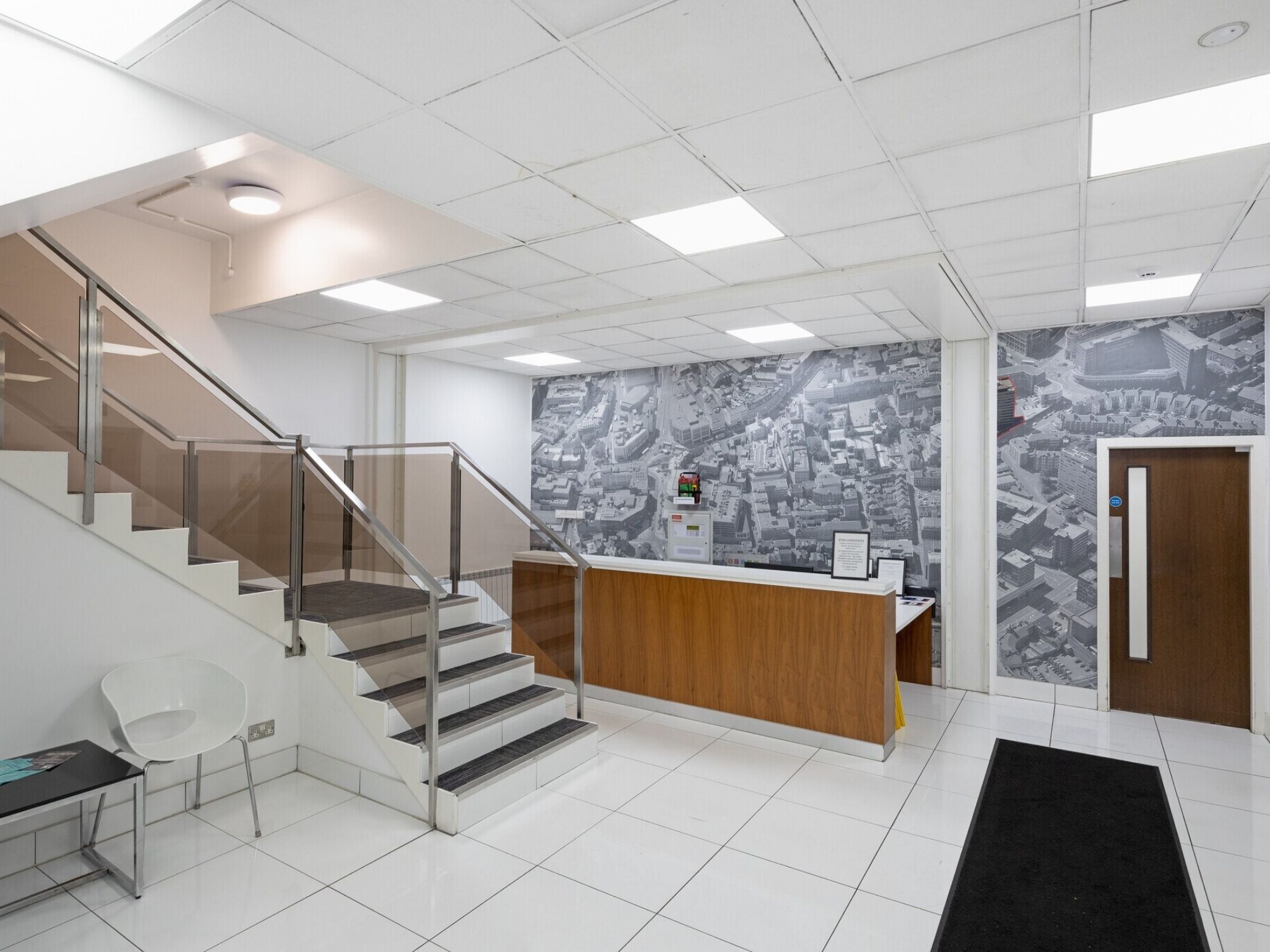 Reception and entrance area at St James House in Sheffield
