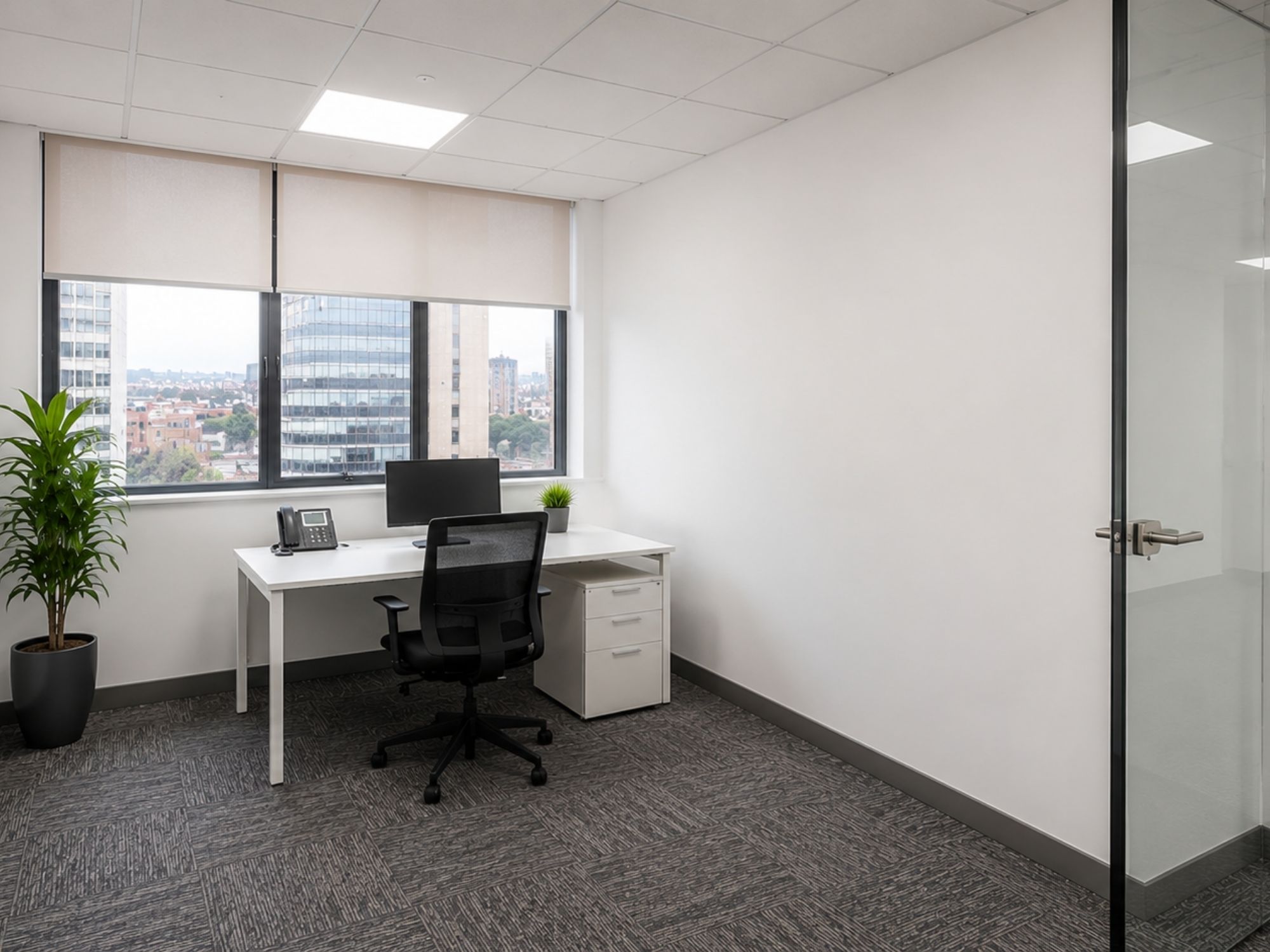 Planned private serviced office suite with city views at St James House in Sheffield