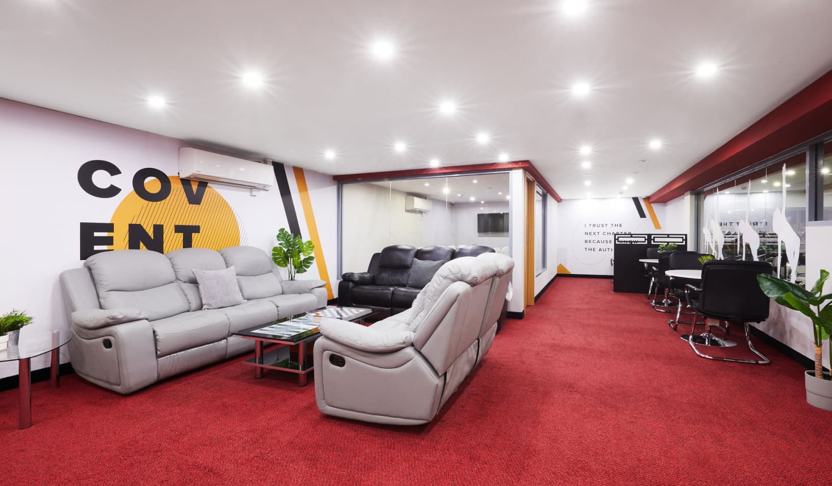 Communal area at Pillar Box student accommodation