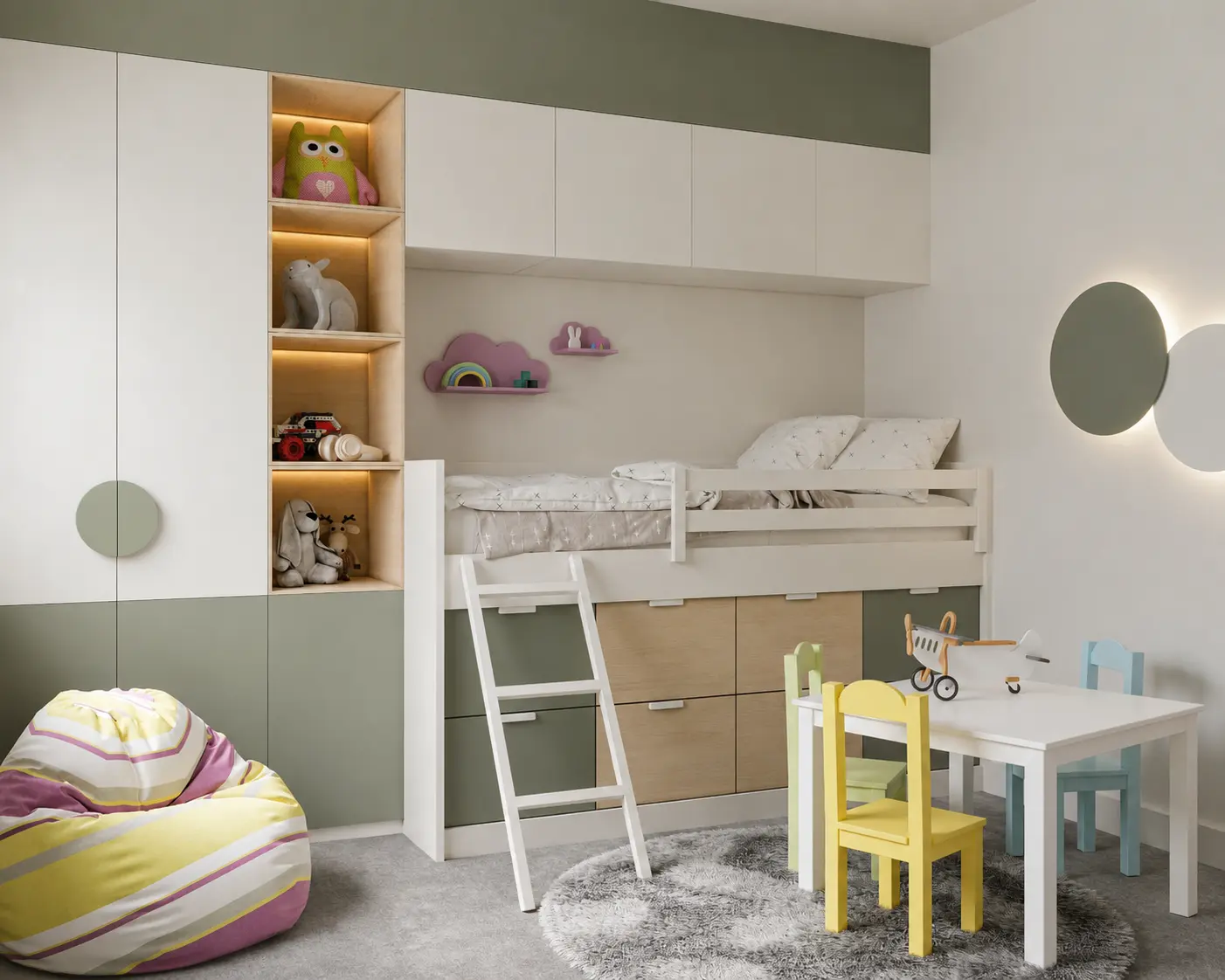 Children's bedroom in an Eighth Avenue show home