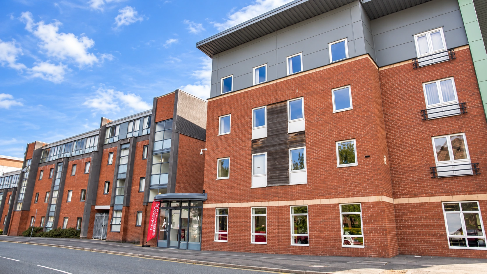 Exterior of Moor Lane Halls in Preston