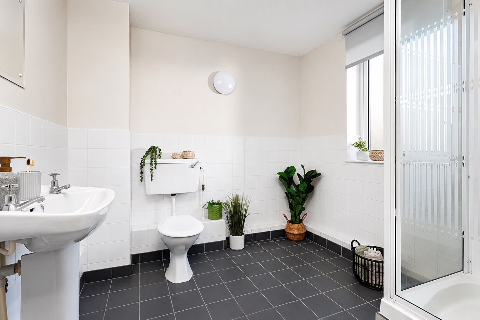 Bathroom at Westhill Hall student accommodation