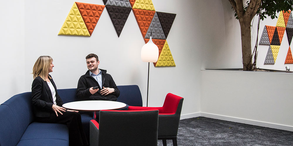 Informal meeting and lounge area at Matrix House