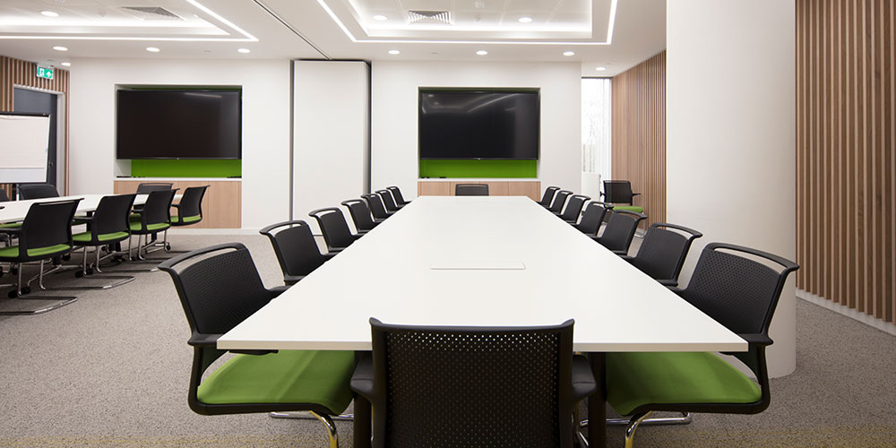Bookable conference room at Matrix House