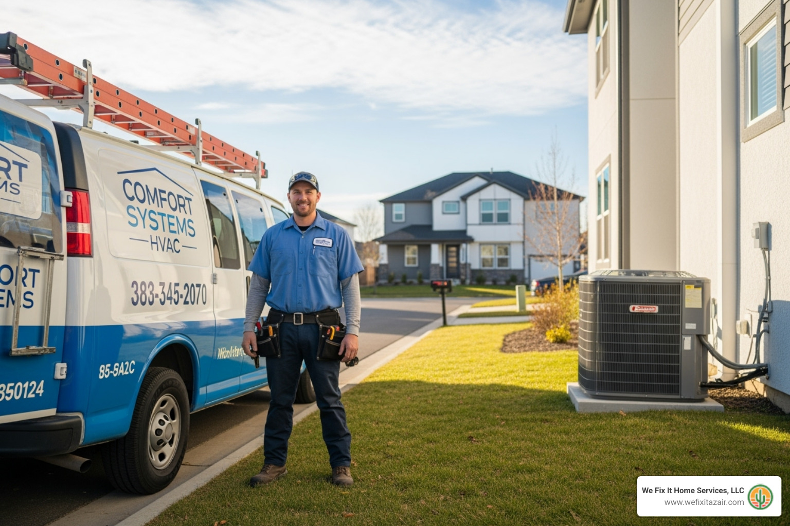 certified technician with a van - AC installation Phoenix