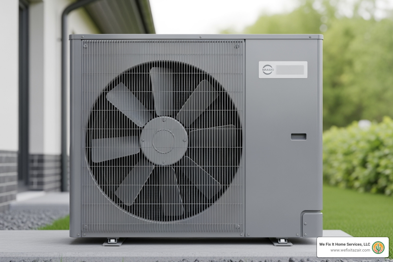 heat pump unit with labeled components - heat pump maintenance mesa az