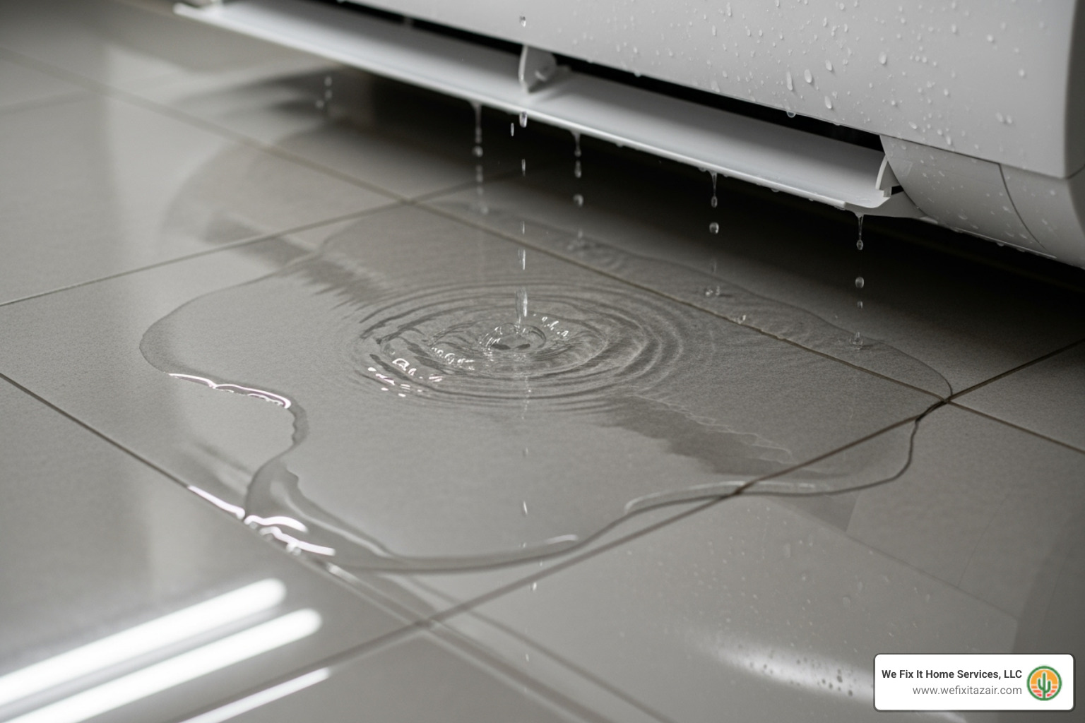 water pooling around an indoor AC unit - Broken AC unit water pooling around an indoor AC unit - Broken AC unit