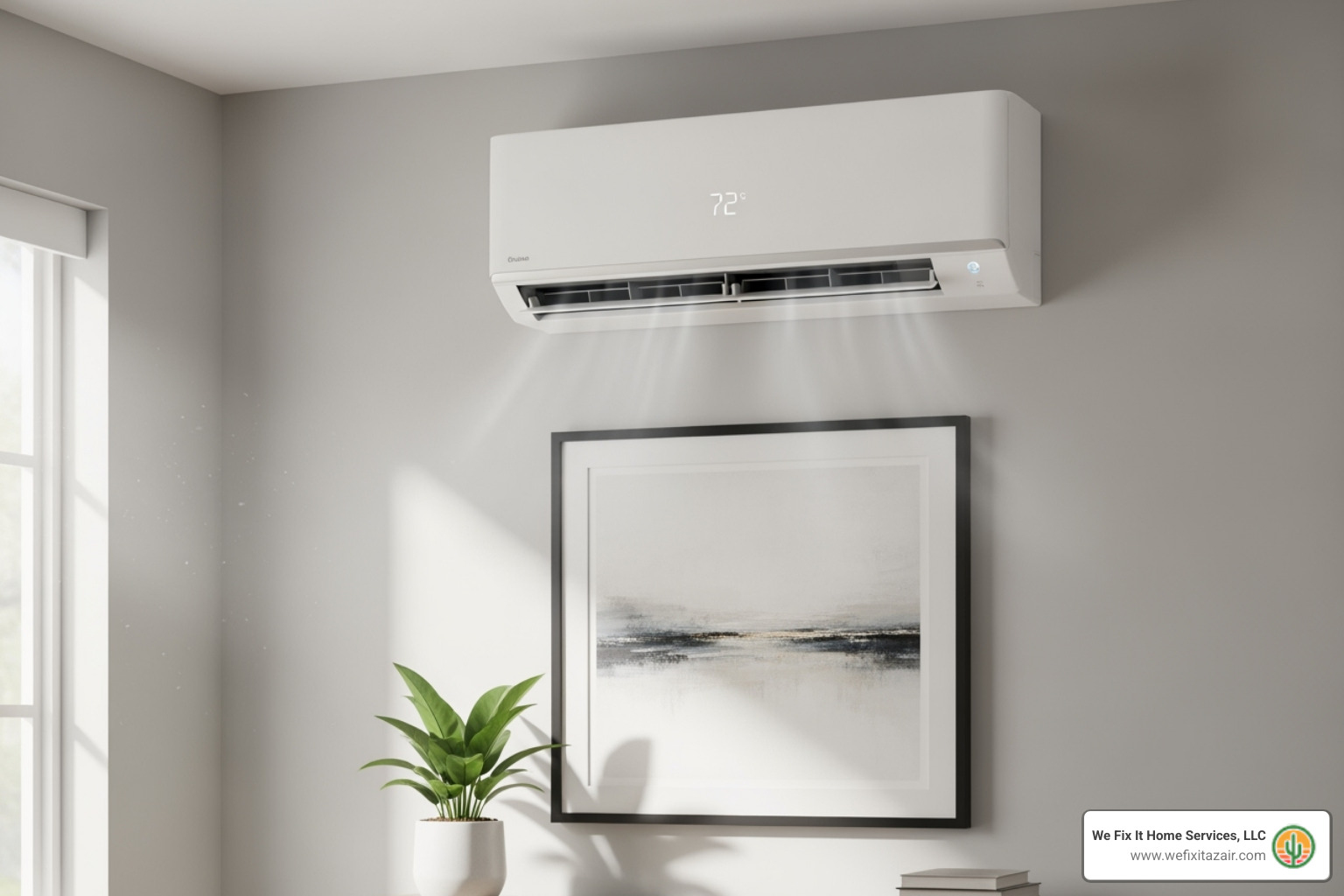 ductless mini-split unit mounted on a wall - heat pump replacement queen creek az ductless mini-split unit mounted on a wall - heat pump replacement queen creek az