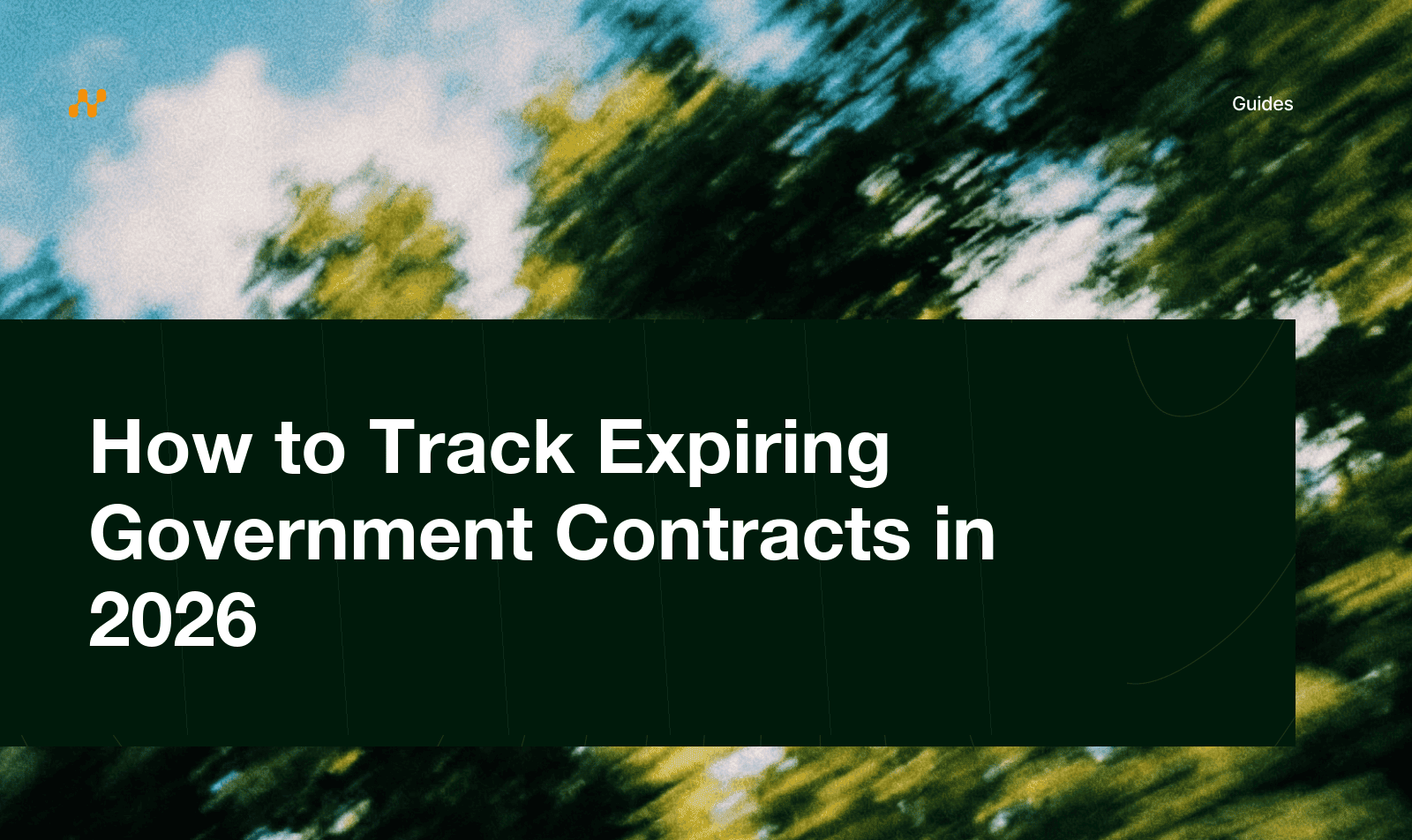 How to Track Expiring Government Contracts in 2026