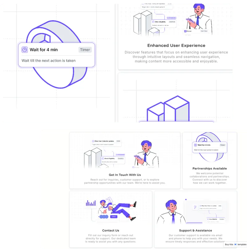 Saas Webflow Template - Konoha - Designed by Azwedo.com and Wedoflow.com