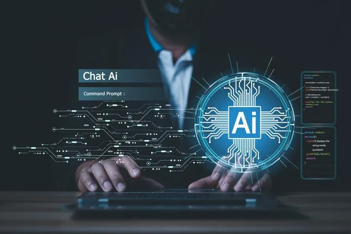 illustration about AI Chat