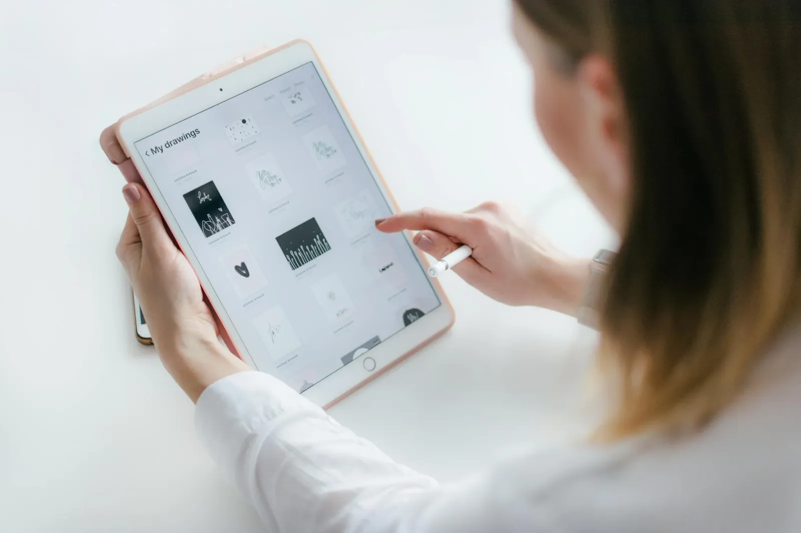 designing on a tablet