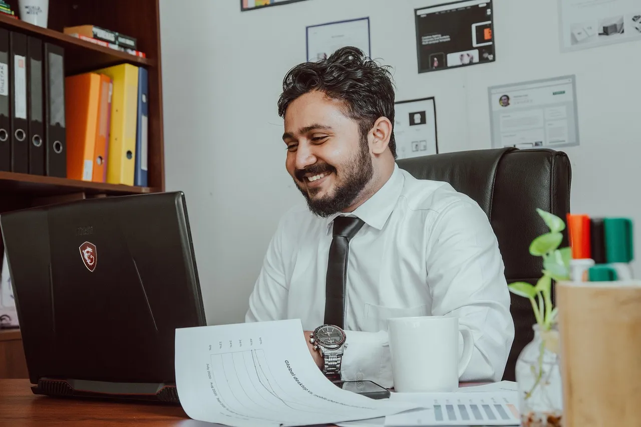 Businessman in the office