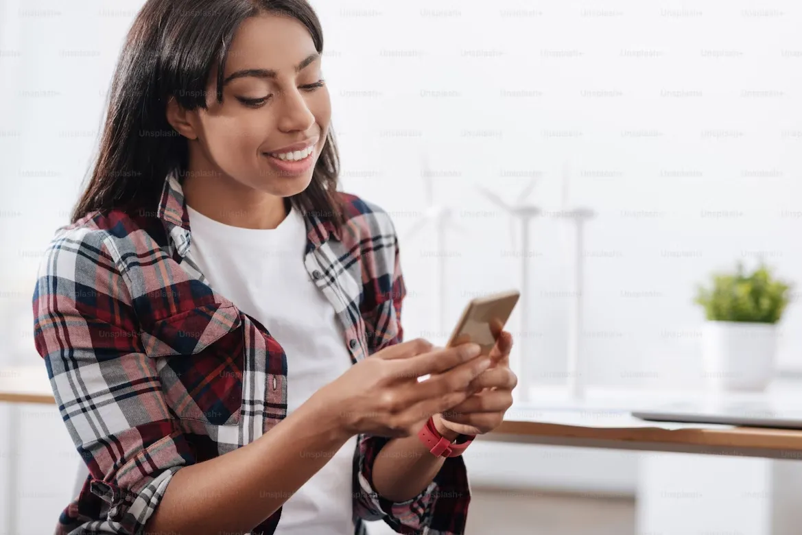 Young woman on phone