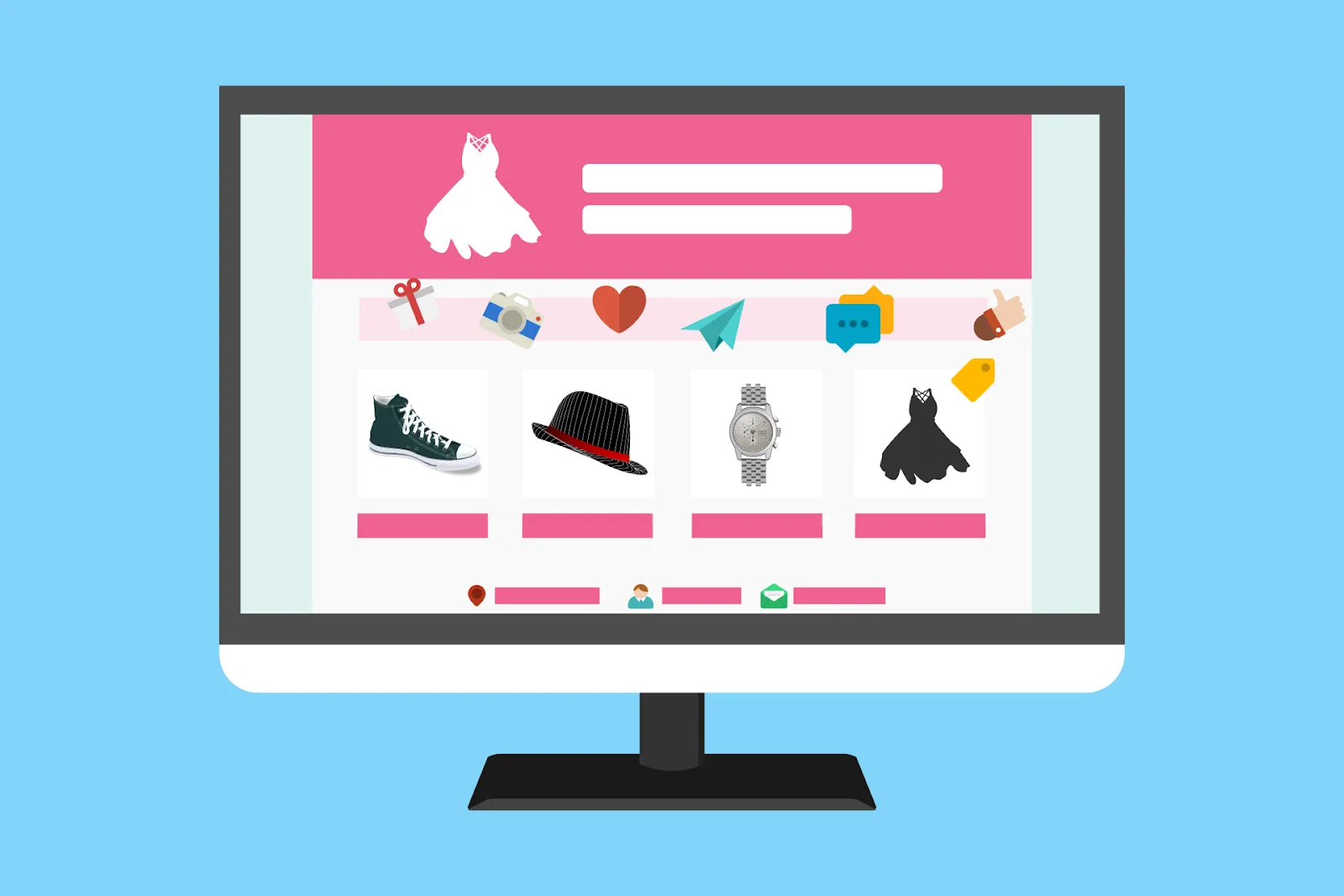 Template website layout