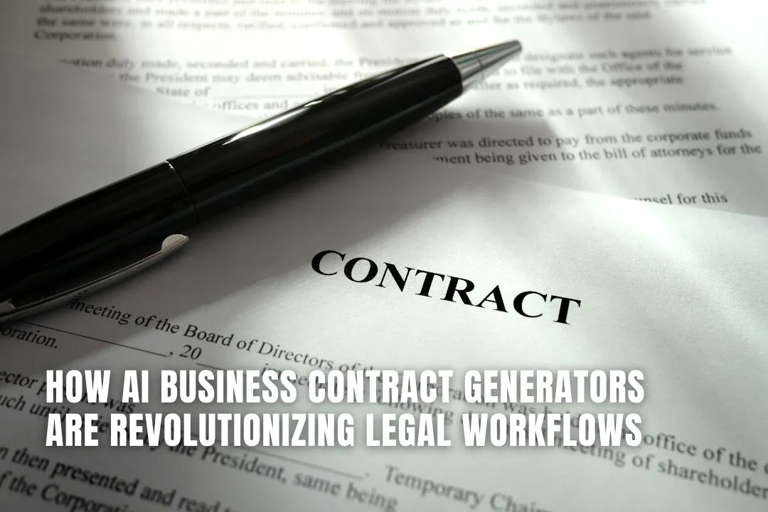 How AI Contract Generators Are Revolutionizing Legal Workflows