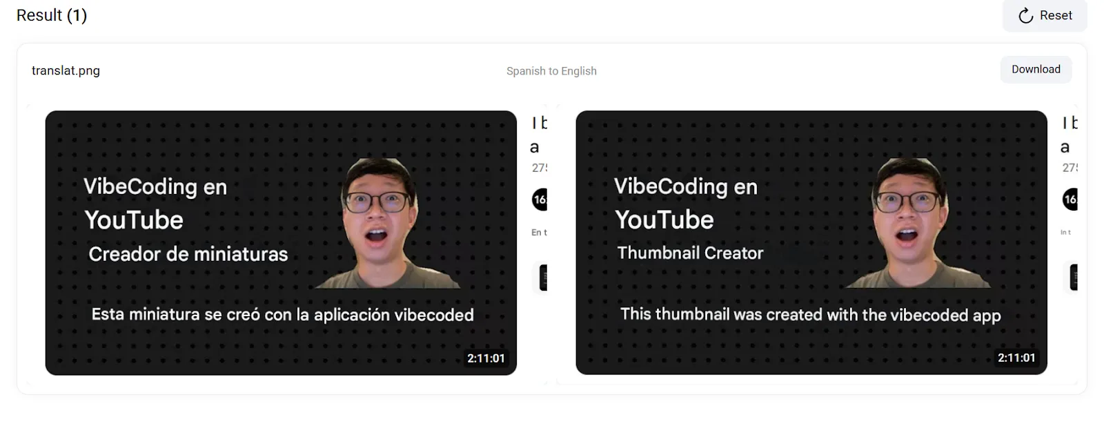 A screenshot of a AI translated content.