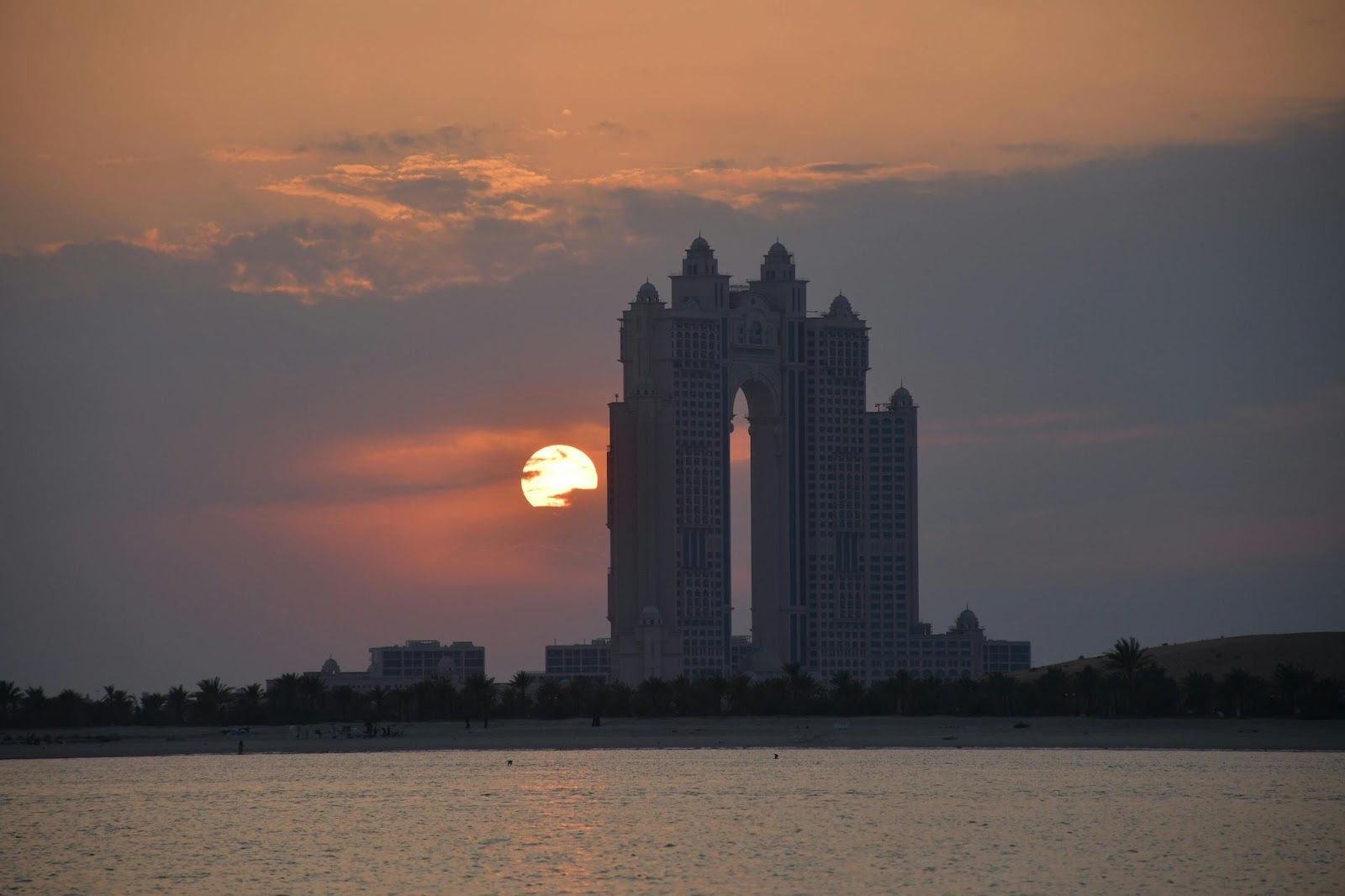 Silhouette of city buildings