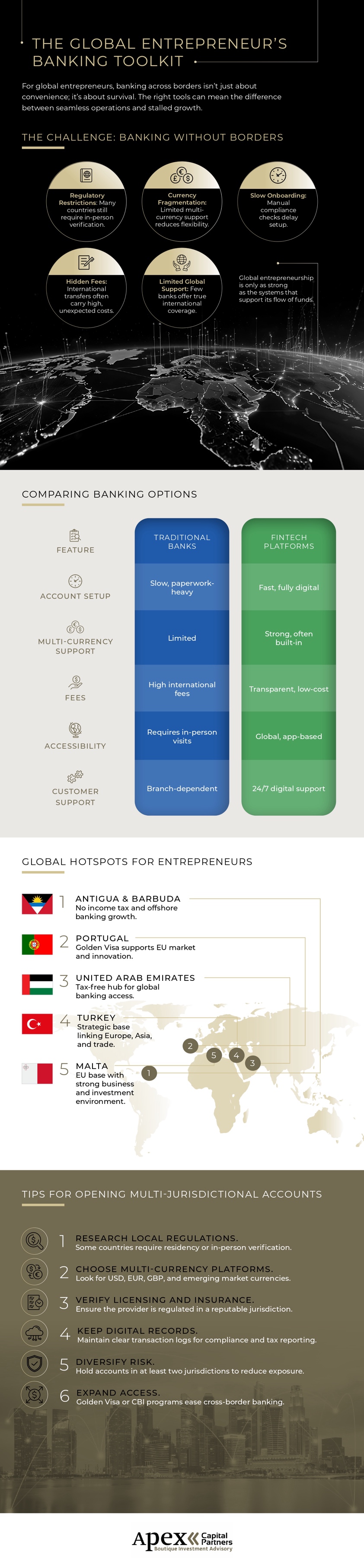Banking tools every global entrepreneur needs infographic