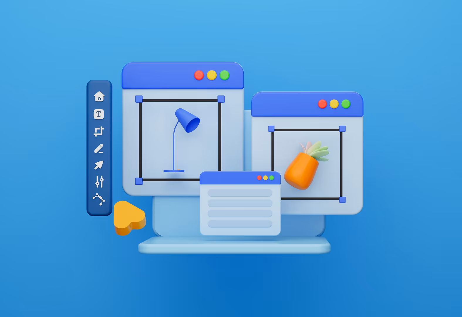 Experience map, showing the summary of user interviews in several grid layers, including actors involved, experience feedback, and others.