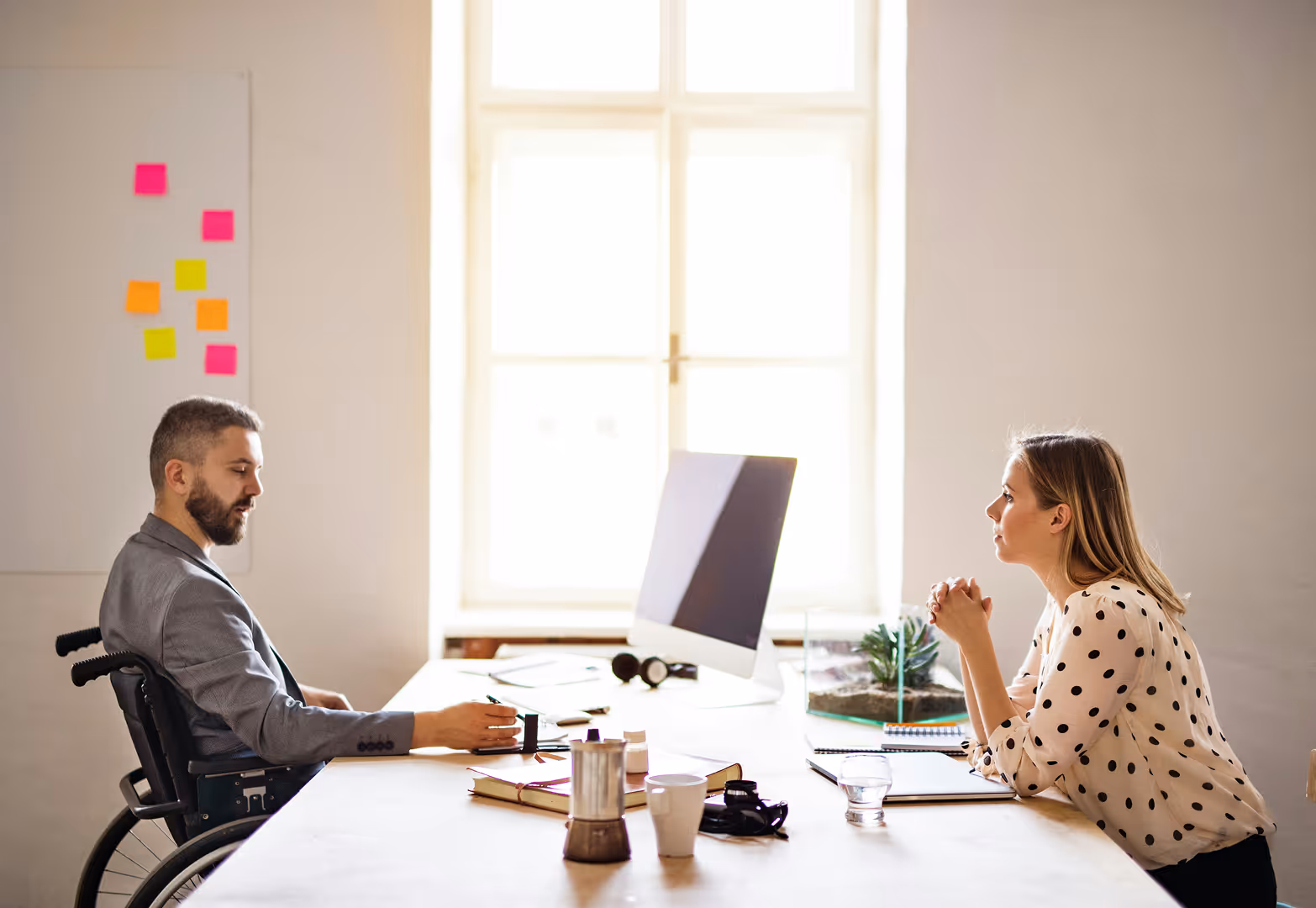 Experience map, showing the summary of user interviews in several grid layers, including actors involved, experience feedback, and others.